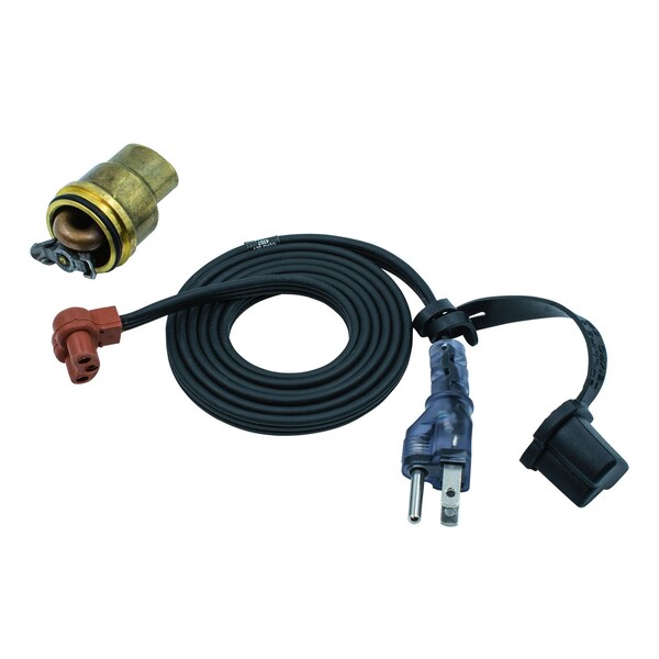 Lit Plug Replacement Cord Of 3100098 Engine Heater, 400W, 120V, 35Mm Plug, Brass Adapter